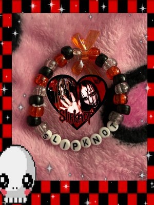 Single Slipknot Inspired Kandi Bracelet