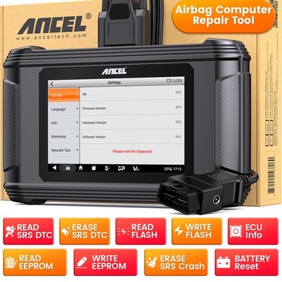 AR500 OBD2 Scanner - Diagnose SRS, Crashes & Read Airbag Module Data