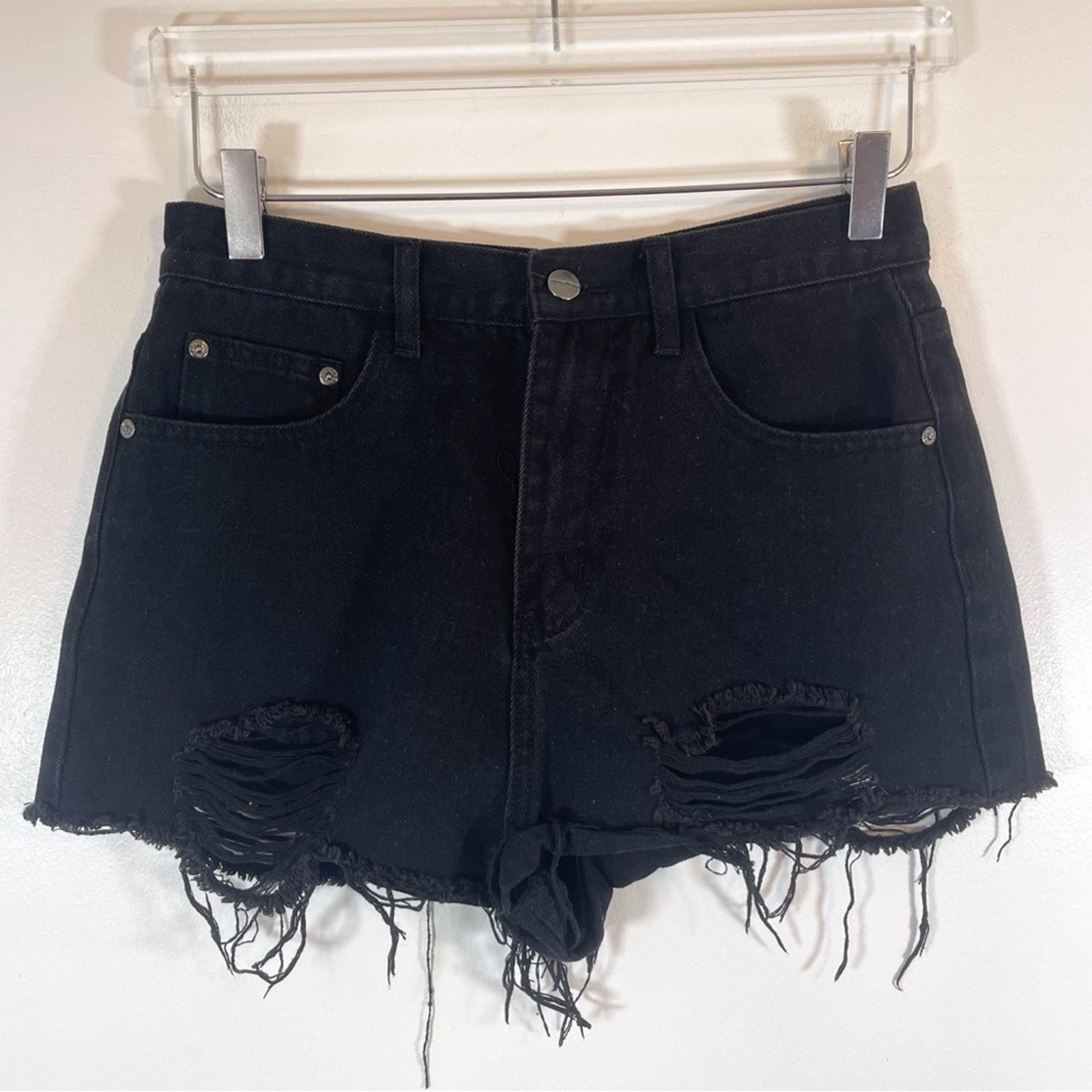 Revolve superdown simi distressed denim short hig… - image 2