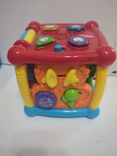 VTech Busy Learners Activity Cube For Baby Toddler Spinning Letters Moving Lady 