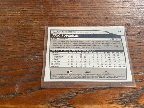 2023 Topps Big League - Julio Rodriguez #44 - Picture 2 of 2