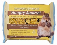8 Pack - Hungry Squirrel Suet Cake, Large 2 Lb. Bar - 908