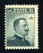 Regno - 1906 - 15 cent Michetti (Sassone 80) - nuovo - gomma originale -Raybaudi