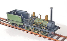 HERCULES 1838 und Tender, KFNB (H0) Bausatz, bewegliches Standmod.
