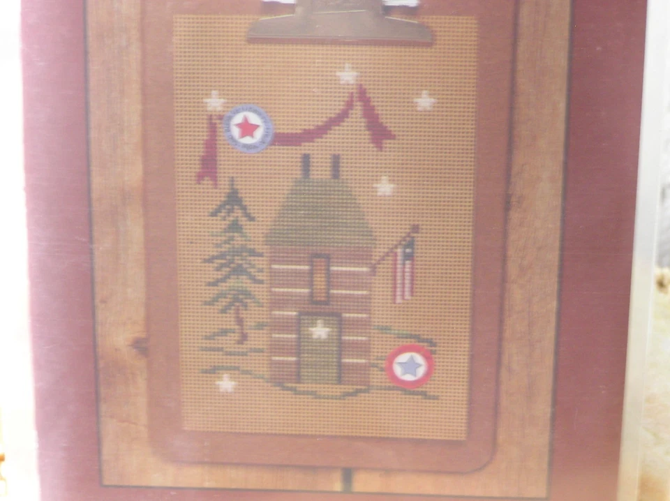 Bent Creek Cross Stitch "Clip Art: House of Liberty" PAPER & PINBACK BUTTONS NEW - Image 3 of 4