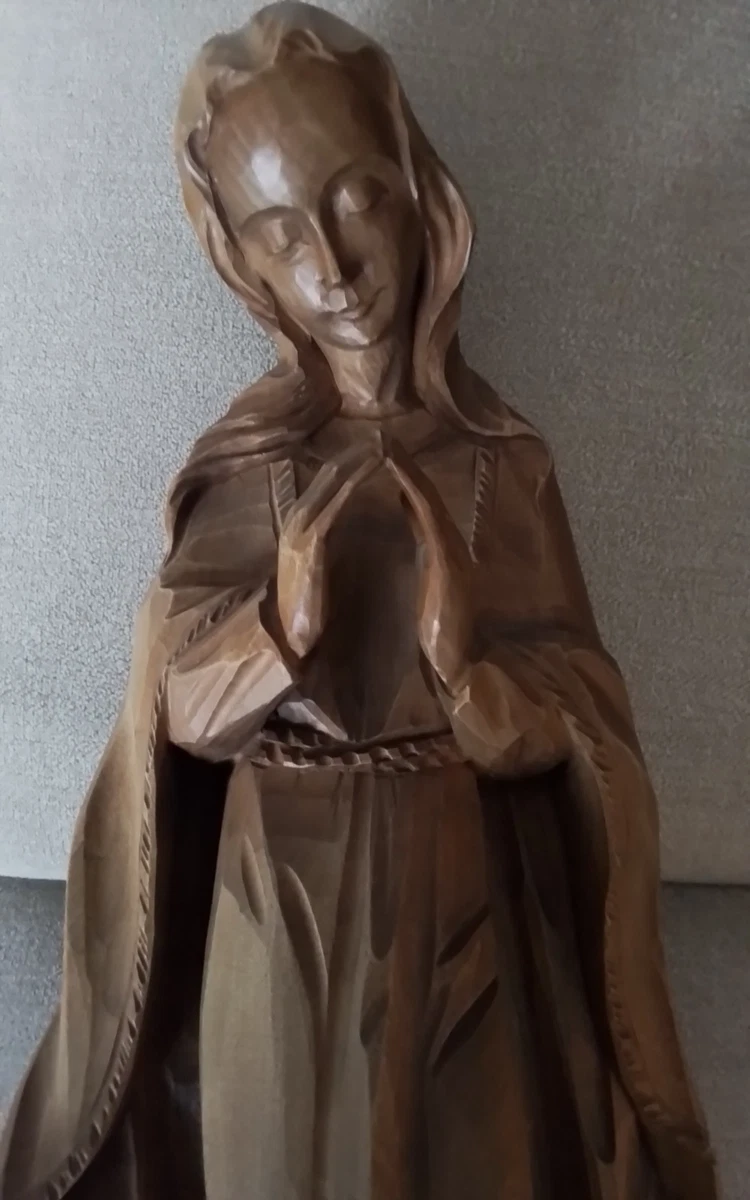 Wand Holzfigur - Maria Mutter Gottes- Handarbeit