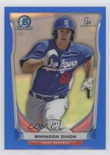 2014 Bowman Chrome Prospects Blue Refractor 180/250 Brandon Dixon #BCP62 07rd