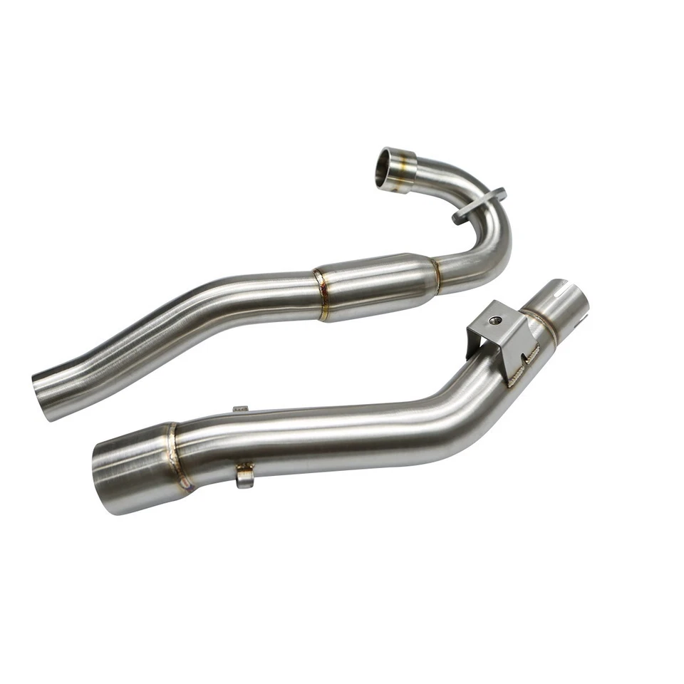 Full Exhaust System Muffler Link Pipe for Honda CRF150F CRF230F 2003-2015 Baffle Foto 2 de 4
