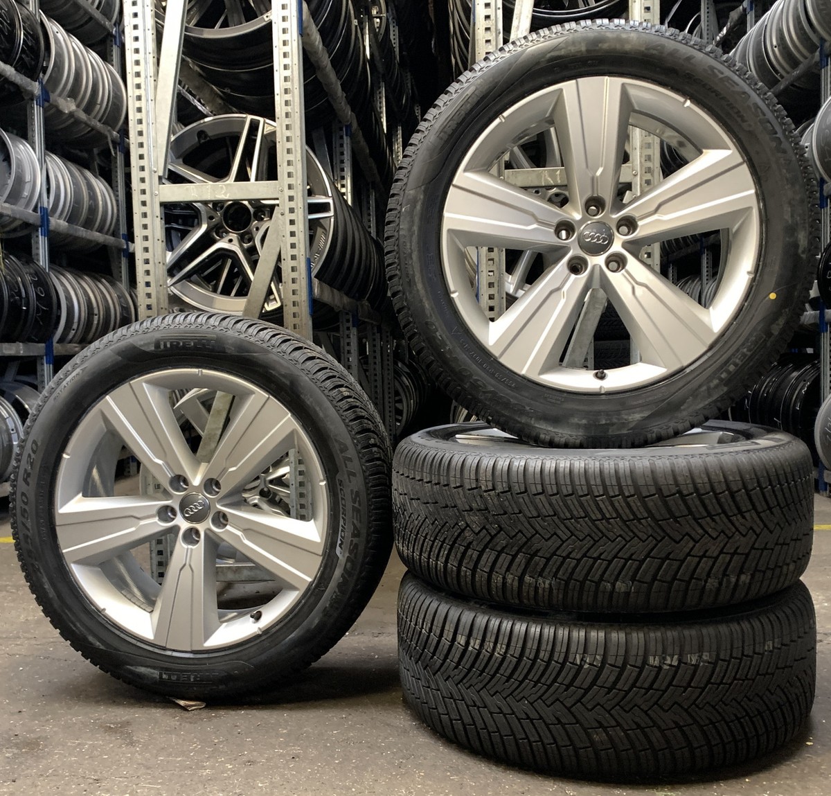 4 Original Audi All-Season Wheels 255/50 R20 109Y Q7 4M 4M0071490