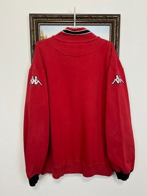 Vintage Kappa Japan National Team Jacket Red 1/4 Zip Track Top
