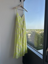 Gap 100% Cotton Spring Summer Spaghetti Strap Maxi Dress Floral Multi Sz S