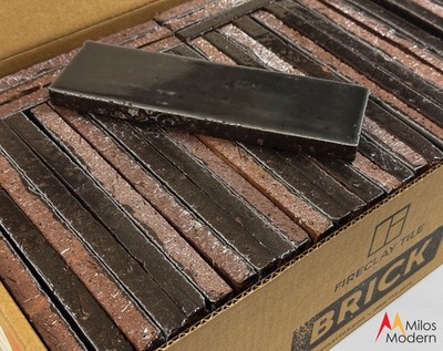 Fireclay Tile Absaroka Gloss Brick Tile 2.5 x 8'' 68 Pcs. 9.44 Sq Ft 11 Box Avail