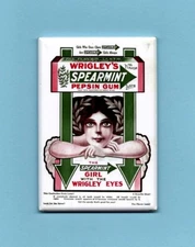 WRIGLEY'S CHEWING GUM *2x3 FRIDGE MAGNET* JUICY FRUIT SPEARMINT DOUBLEMINT EXTRA