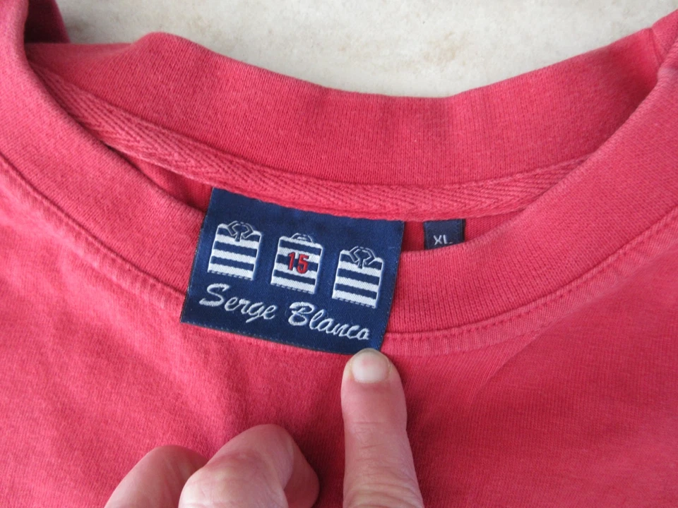 T shirt rouge Serge Blanco taille XL - Photo 3/4