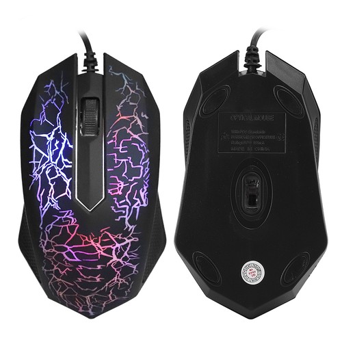 Optical Mouse Wired Professional Gaming For Lol Colorful Backlight Compute ESE - Picture 18 of 19