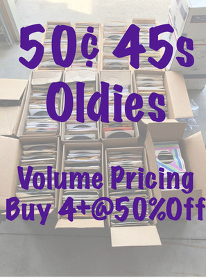 50¢ 45s - Oldies - G - EX - Flat $5.00  Shipped - EJ 0001-1300 - Buy 4 Minimum