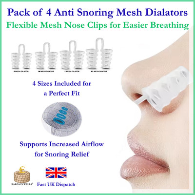 Nasendilatator Anti Schnarchen Schnarchen leichtes Atmen Nasenclip Stop Schnarchen Apnoe Hilfe UK