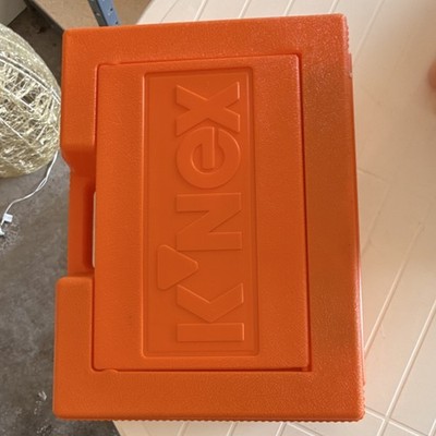 Vintage K'NEX Set 50015 Orange Hard Carry Case Intermediate for