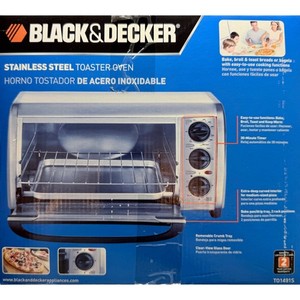 Black Decker Stainless Steel Toaster Oven 1426 Fl Oz 882 Model TO1491S