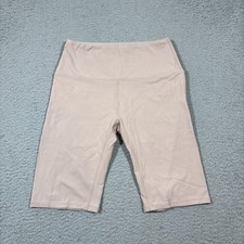Varley Women's Sz M Pink Bike Shorts 9 inch Inseam High Waisted