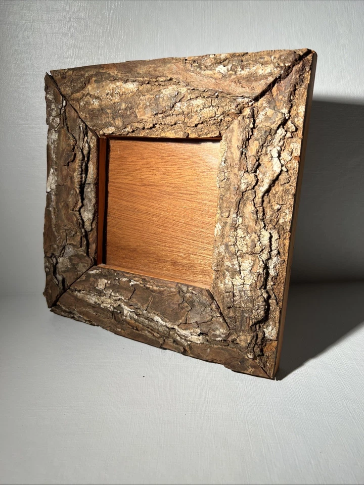Rustic Bark Wood Picture Frame – Natural Tree Bark Design - Image 2 of 4