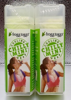 frogg toggs Cooling Mini Towel Blue PVA Sponge Absorbent Reusable Lot of 2