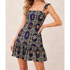 AGUABENITA Blue Floral for Target Dress Size 1X NEW NWOT