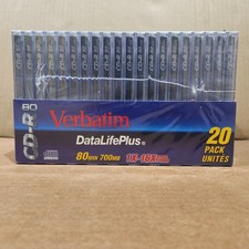 Verbatim DataLifePlus CD-R80 80min/700mb 20 pack - New/Sealed