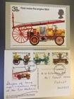 GB STAMPS ROYAL MAIL OFFICIAL PHQ POSTCARD No 6 FIRE ENGINES FIRST DAY COVER