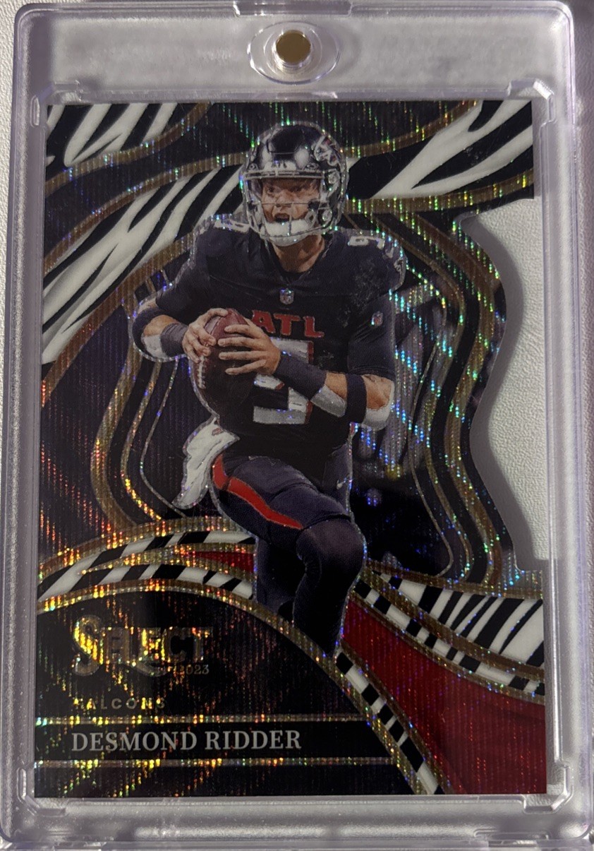 2022 Panini Select - Concourse Desmond Ridder #36 Zebra Prizm (RC) Case Hit SSP