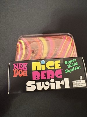 Needoh Nice Berg Swirl   RARE   Fidget Toy Squishy Collectible 