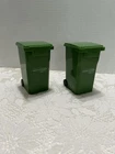 Lot of 2 Mini Trash Can Dumpster Recycling Desk Pen Holder 5" Consumers Energy