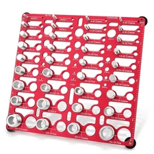 Thread Checker, 55 Bolt Size and Gauge, 55 Red 
