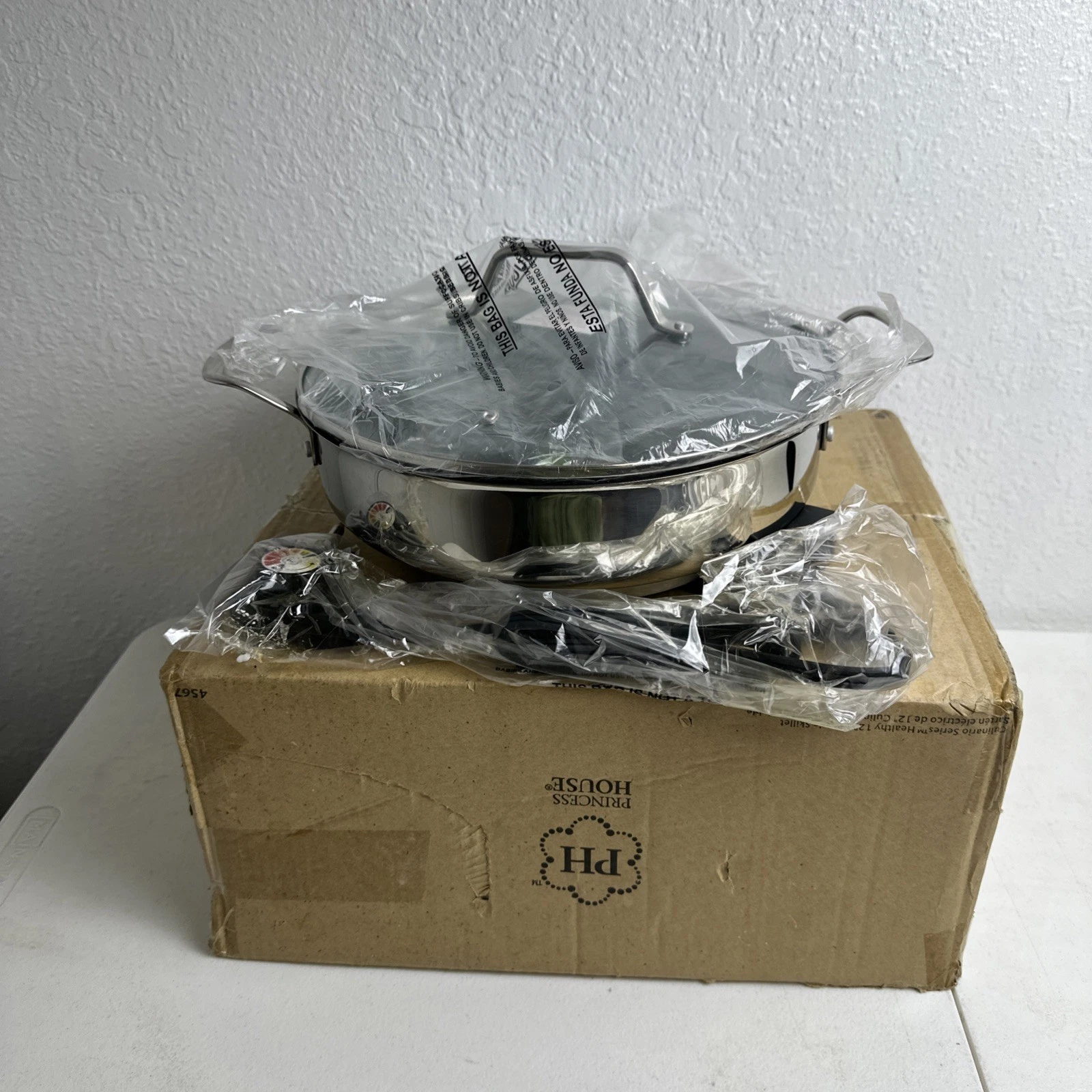 princess house culinario series healthy 16" electric skillet New Free Fast Ship