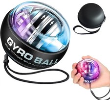 Auto-Start Wrist Power Gyro Ball with LED Lights, Wrist Strengthener and Fore...