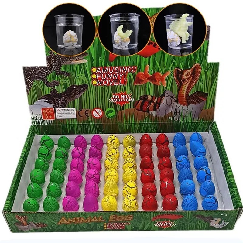 Magic Dino Egg Growing Hatching Dinosaur Box Of 60 Eggs