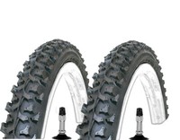 "2X Kenda Mountainbike Reifen Fahrradreifen 24 Zoll 24X1.95 Mit SchläUche Dv 24\""
