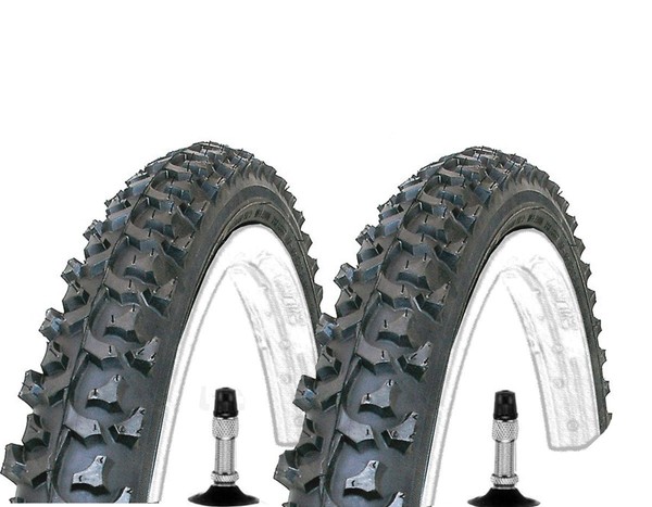 "2X Kenda Mountainbike Reifen Fahrradreifen 24 Zoll 24X1.95 Mit SchläUche Dv 24\""-image