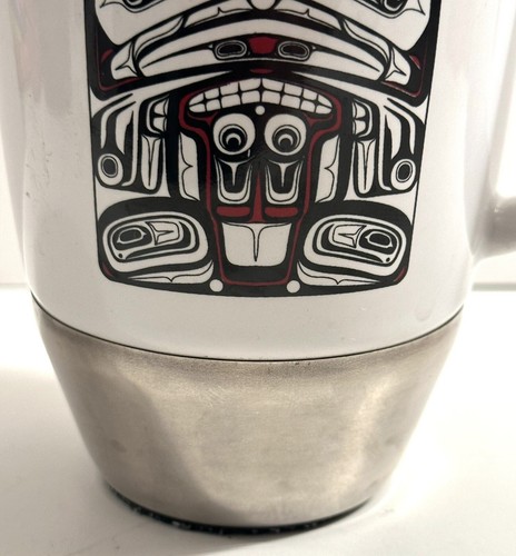 Taza de café de cerámica de arte indio nativo americano con fondo de goma/indígena 16 oz - Imagen 3 de 11