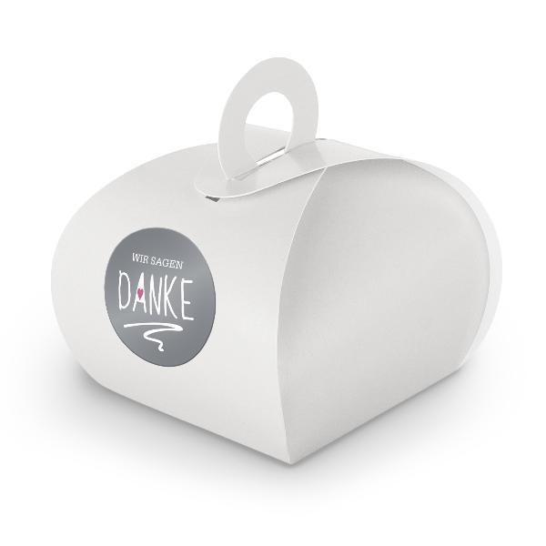 Itenga Set Wir Sagen Danke M23 24X Geschenkbox Karton Mit Griff Weit Mit Sticker-image