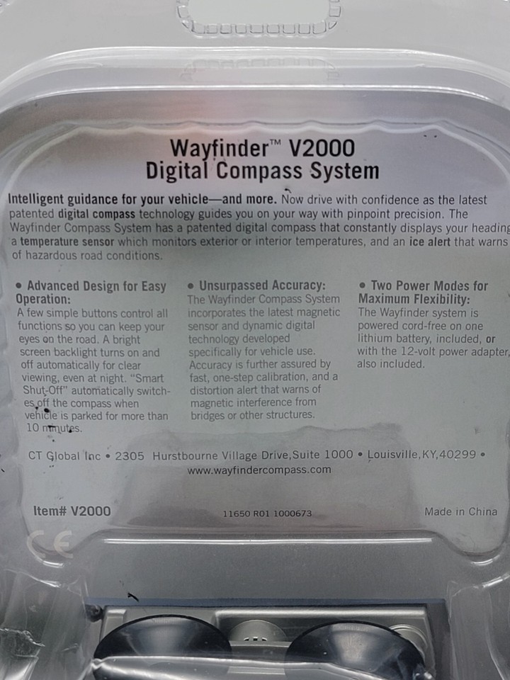WayFinder V2000 Digital Car Compass NEW (Preowned Unopened Box) eBay