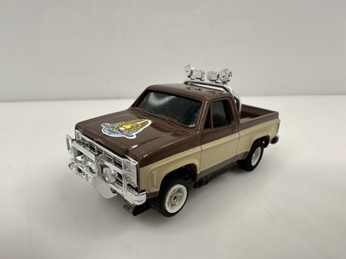 Rare Vintage Aurora A/FX GMC K2500 Sierra Fall Guy Slot Car Brown