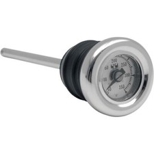 Drag Specialties Oil Plug Temp Gauge 3 7/8in Long Chrome #DS-330031