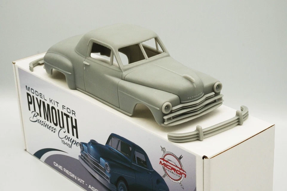 1:25 Plymouth Business Coupe 1949 Resin Model Kit With Clear Parts Included - Image 4 of 4