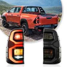Repackaged LED Tail Lights For Toyota Hilux 2015-2020 W/Start-up Animation