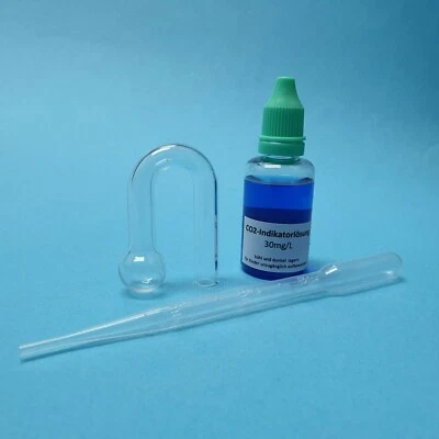 SCHMITT AQUARISTIK CO2 Dauertest 30mg/L (Dropchecker HANG ON + 25mL Indikatorlösung + Pipette)
