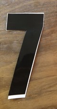Vintage BMX Bicycle 7 Black Number Decals - 7" BMX MX Vinyl Sticker