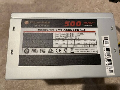 Thermaltake TT-500NL2NK-A 500W Non-Modular Power Supply | eBay