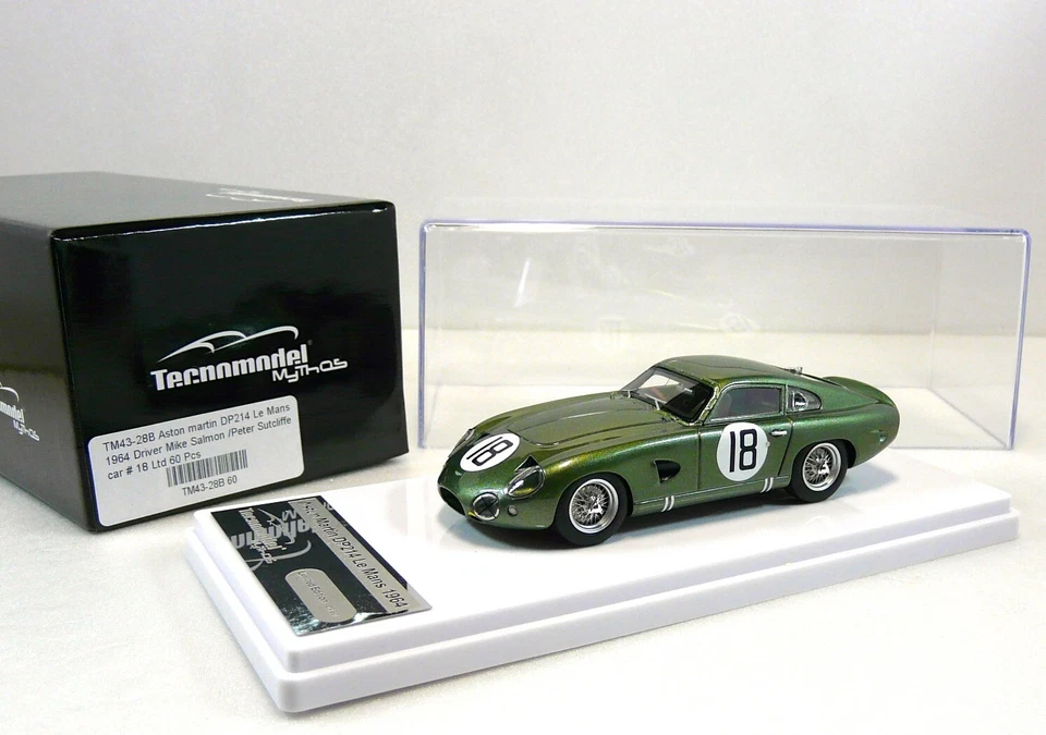ASTON MARTIN DP214 24H Le Mans 1964 Salmon-Sutcliffe Ltd TECNOMODEL 1:43 - Immagine 4 di 4