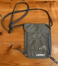 Lanney Travel Crossbody Pouch For Men Or Women Gray Lightweight